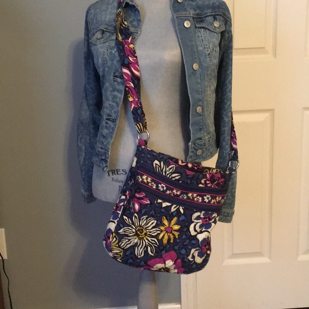 Vera Bradley Triple Zip Hipster in African Violet